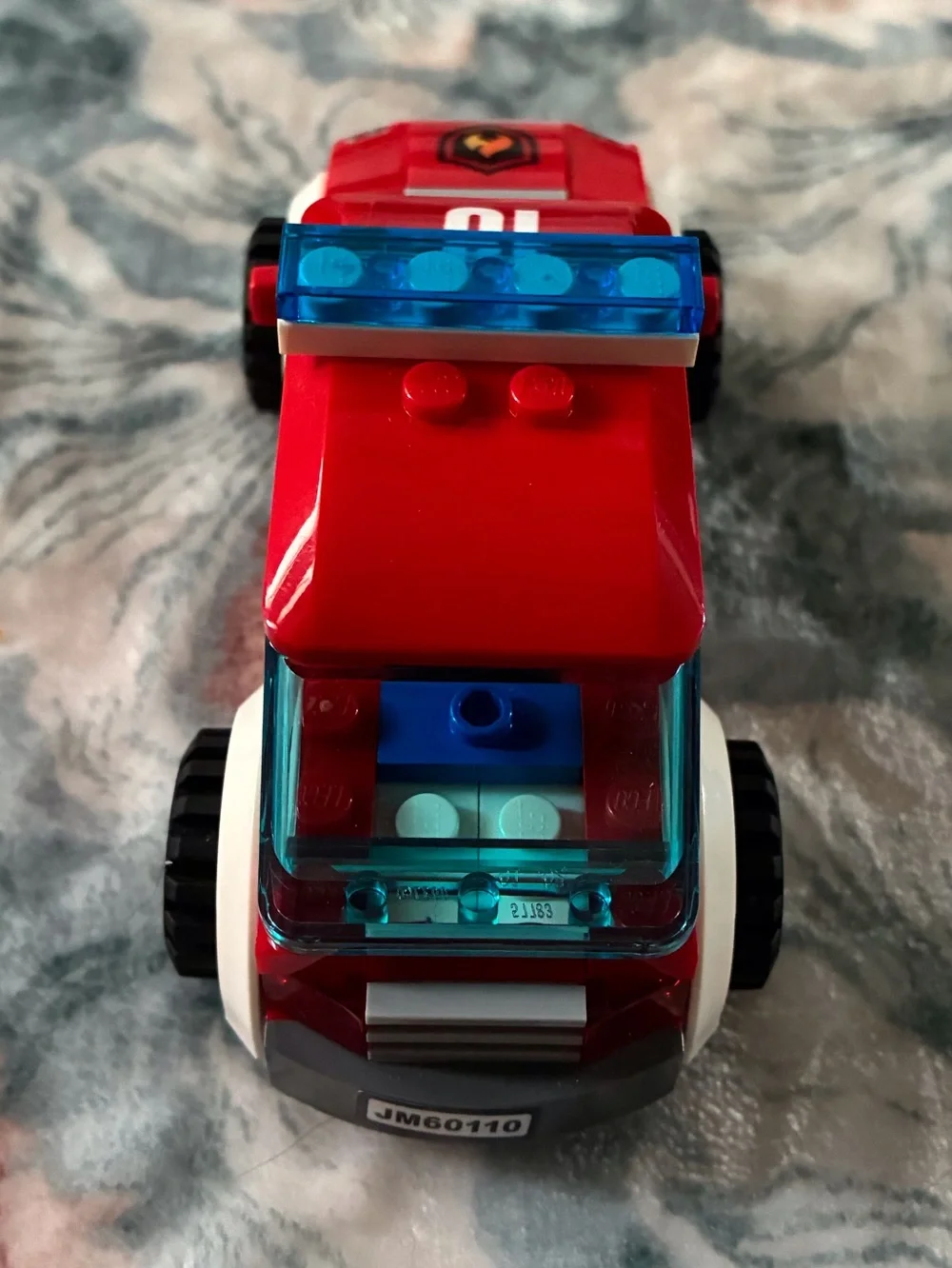 Red Lego firefighter car